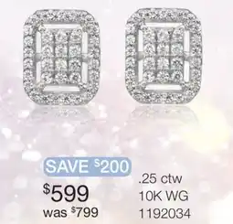 Charm Diamond Bouquet 10K White Gold 0.25CTW Diamond Fashion Stud Earrings offer