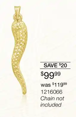 Charm Diamond Tuscany Gold Pendant offer