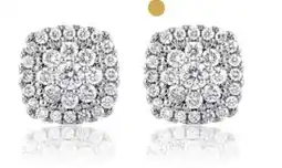 Charm Diamond New Brilliance Sterling Silver Lab Grown 0.33CTW Diamond Cushion Shape Earrings offer