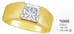 Charm Diamond Charmed By Richard Calder Lab Grown 2.00CT Diamond Ring in 14K Yellow Gold offer