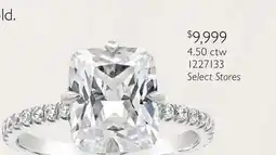 Charm Diamond Jenny Packham Lab Grown 4.50CTW Cushion Diamond Bridal Ring in 18K White Gold offer