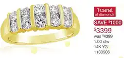 Charm Diamond 14K Yellow Gold 1.00CTW Diamond Anniversary Ring offer