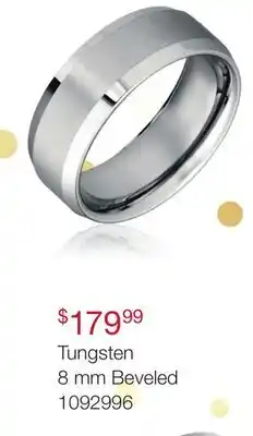 Charm Diamond 8mm Tungsten Carbide Band offer