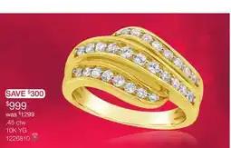 Charm Diamond New Brilliance Lab Grown 0.45CTW Diamond Fashion Band in 10K Yellow Gold offer