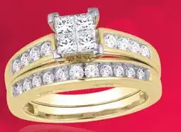 Charm Diamond 14K Yellow Gold 1.00CTW Princessa Bridal Set offer