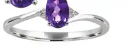 Charm Diamond 10K White Gold Amethyst & Diamond Ring offer