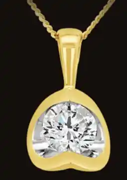 Charm Diamond Glacier Fire 14K Yellow Gold 0.40CT Pendant offer