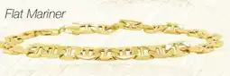 Charm Diamond 10K Yellow Gold 8.5 5.8mm Flat Mariner Bracelet offer