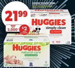 Real Canadian Superstore HUGGIES 16X BABY WIPES, 960-1152'S offer
