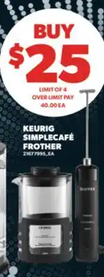 Real Canadian Superstore KEURIG SIMPLECAFÉ FROTHER offer