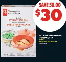 Real Canadian Superstore PC EVERYTHING PAN TERRACOTTA offer