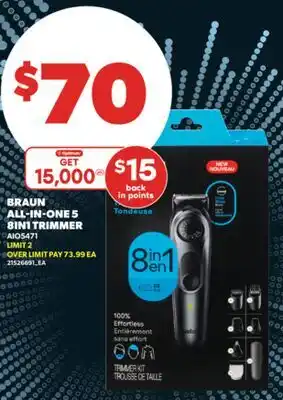 Real Canadian Superstore BRAUN ALL-IN-ONE 5 8IN1 TRIMMER offer