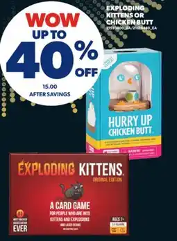 Real Canadian Superstore EXPLODING KITTENS OR CHICKEN BUTT offer