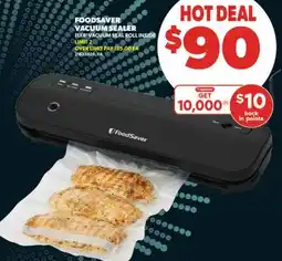 Real Canadian Superstore FOODSAVER VACUUM SEALER 11X8' VACUUM SEAL ROLL INSIDE offer