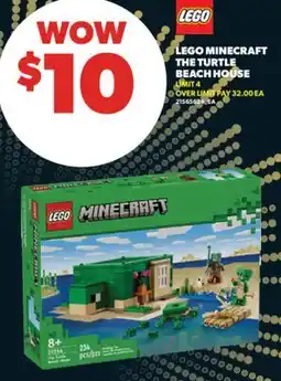 Real Canadian Superstore LEGO MINECRAFT THE TURTLE BEACH HOUSE offer