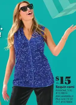 Giant Tiger Sequin cami offer