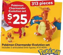Giant Tiger Pokémon Charmander Evolution set offer