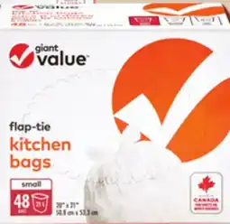 Giant Tiger Giant Value kitchen bags offer