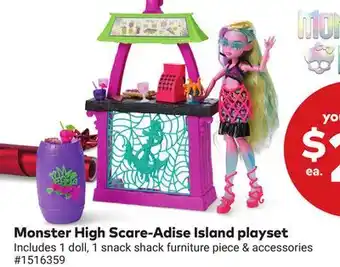 Giant Tiger Monster High Scare-Adise Island playset offer