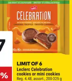 Giant Tiger Leclerc Celebration cookies or mini cookies offer