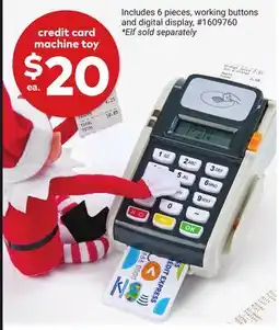 Giant Tiger credit card machine toy offer