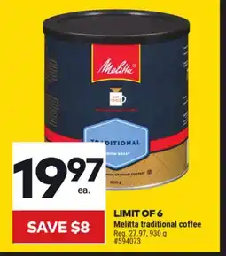 Giant Tiger Melitta traditional coffee offer
