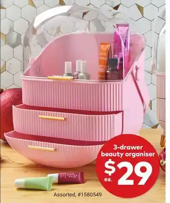 Giant Tiger 3-drawer beauty organiser offer