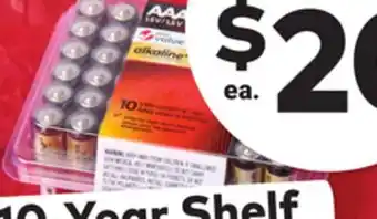 Giant Tiger Alkaline AAA Batteries offer