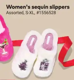 Giant Tiger Women's sequin slippers offer