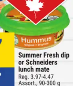 Giant Tiger Summer Fresh dip offer