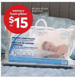 Giant Tiger memory foam pillow offer