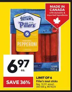 Giant Tiger Piller's meat sticks offer