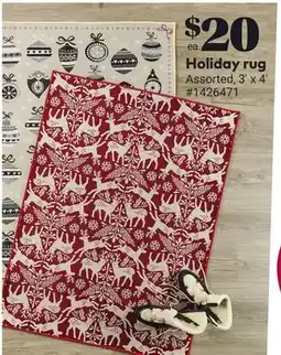 Giant Tiger Holiday rug offer