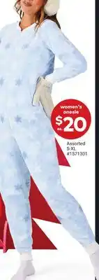 Giant Tiger women's onesie offer