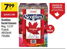 Giant Tiger Scotties facial tissues offer