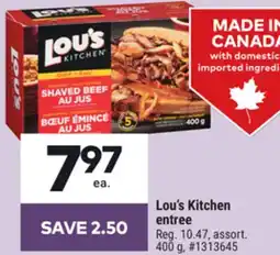 Giant Tiger Lou's Kitchen entree offer