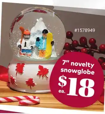 Giant Tiger 7 novelty snowglobe offer