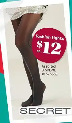 Giant Tiger fashion tights offer