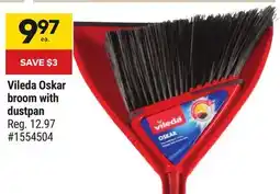 Giant Tiger Vileda Oskar broom with dustpan offer