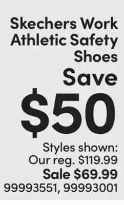 Mark's Work Athletic Safety Shoes offer
