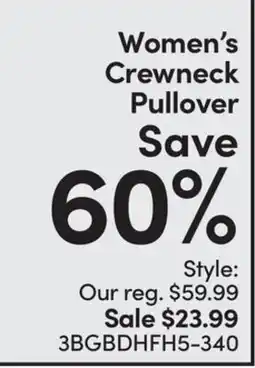 Mark's Women's Crewneck Pullover offer