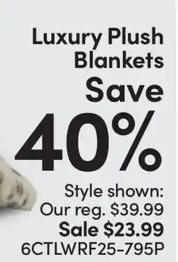 Mark's Luxury Plush Blankets offer