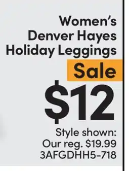 Mark's Women's Denver Hayes Holiday Leggings offer