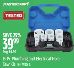 Canadian Tire 13-Pc Plumbing and Electrical Hole Saw Kit offer