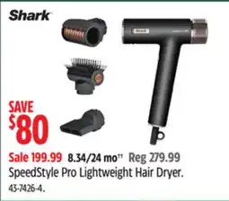 Canadian Tire Shark SpeedStyle Pro Lightweight Hair Dryer offer