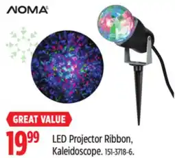 Canadian Tire NOMA LED Projector Ribbon, Kaleidoscope offer