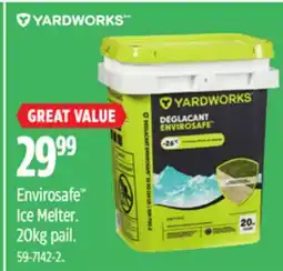 Canadian Tire Yardworks Envirosafe Ice Melter. 20kg pail offer