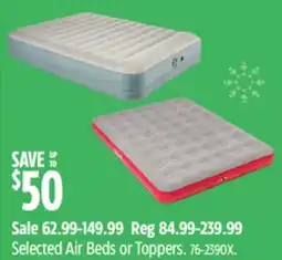 Canadian Tire Selected Air Beds or Toppers offer