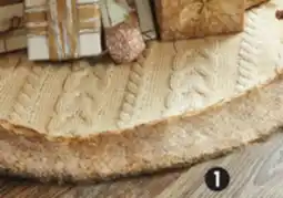 Canadian Tire Canvas 48˝ Oat Cable Knit Tree Skirt offer