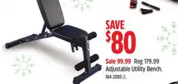 Canadian Tire WA:KE Adjustable Utility Bench offer